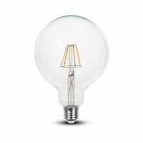 V-TAC - VT-2147 6W Żarówka LED G125 Filament / Barwa:6400K / Trzonek:E27 - 7427