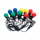 V-TAC - VT-70510 0.5W Girlanda LED / Długość: 5mb / Ilość żarówek: 10x0,5 / Barwa:RGB / Zasilanie:24V - 7435