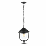 V-TAC - VT-850 Lampa ogrodowa wisząca 1xE27 / Retro / Czarny / IP44 - 7529