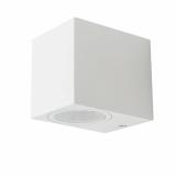V-TAC - VT-7651 Kinkiet SLEEK GU10 / Kształt: kwadrat / Obudowa: Biała/ IP44 - 7539