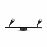 V-TAC - VT-810 9W Lampa sufitowa 2 x 4.5 / Barwa:3000K / Czarny - 8267