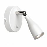 V-TAC - VT-805 4.5W Kinkiet LED z wyłącznikiem / Barwa:3000K / Biały - 8675