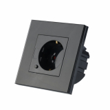 V-TAC - VT-5134 EU Gniazdo WIFI / Typ: FR / Kompatybilne z Amazon Alexa i Google Home / Czarny - 8797