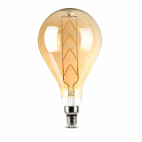 V-TAC - VT-2159 8W Żarówka dekoracyjna LED G165 / Klosz: Bursztynowy / Barwa:2200K / Trzonek:E27 - 45641