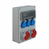 ELEKTROPLAST OPATÓWEK - ROZDZIELNIA BUDOWLANA GNIAZDA 2x16A/5P+ 3xGS IP44 RB-1616 - 65.1616