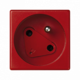 KONTAKT SIMON - Gniazdo K45 DATA z kluczem, z uziemieniem 16A/230V~; czerwony - KS02/6