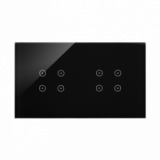 KONTAKT SIMON - Panel dotykowy S54 Touch, 2 moduły, 4 pola dotykowe, + 4 pola dotykowe, zastygła lawa - DSTR244/73