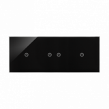KONTAKT SIMON - Panel dotykowy S54 Touch, 3 moduły, 1 pole dotykowe + 2 pola dotykowe poziome + 1 pole dotykowe, zastygła lawa - DSTR3121/73