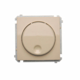 KONTAKT SIMON - Ściemniacz naciskowo-obrotowy (moduł), 20–500 W, 230V~; beż - BMS9T.01/12