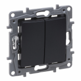 LEGRAND - ŁĄCZNIK ŚWIECZNIKOWY ZACISKI AUTOMATYCZNE 10AX ANTRACYT NILOE SELECTION - 762205