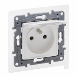 LEGRAND - GNIAZDO 2P+Z - IP44 16 A - 250 V~ - BEZ PRZESŁONY, ZACISKI ŚRUBOWE PERŁA NILOE SELECTION - 762461