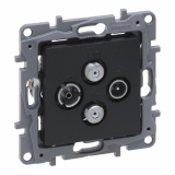 LEGRAND - NILOE SELECTION - GNIAZDO TV-RD-SAT-SAT KOŃCOWE DO INSTALACJI TYPU GWIAZDA 1,5 DB ANTRACYT - 762266