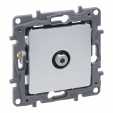 LEGRAND - NILOE SELECTION - GNIAZDO TV - 'TYPU F' KOŃCOWE DO INSTALACJI TYPU GWIAZDA 1 DB ALUMINIUM - 762150