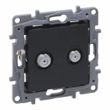 LEGRAND - GNIAZDO TV KOŃCOWE F-F TYPU GWIAZDA 1DB ANTRACYT NILOE SELECTION - 762249