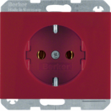 HAGER - GNIAZDO SCHUKO CZERWONY K.1/K.5 - 47157015