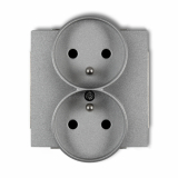 KARLIK - DECO METALIC GNIAZDO PODW.+0 DO RAMKI SOFT 7DGPRSO-2ZP - 7DGPRSO-2zp
