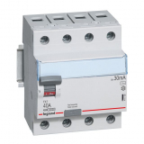 LEGRAND - WYŁĄCZNIK RÓŻNICOWY 40A/30MA 4 BIEGUNY TYP AC P304 - 411708
