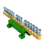 MOREK - PE15 kolor zielony 15x16mm2 Listwa zaciskowa uziemiająca - MAD0015G15