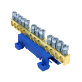 MOREK - N12 kolor niebieski 12x16mm2 Listwa zaciskowa neutralna - MAD0012N15