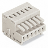 WAGO - WTYK SPRĘŻYNOWY RASTER 3,5MM 2-TOROWY JASNOSZARY - 734-102