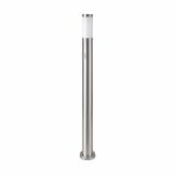 V-TAC - VT-838 Słupek ogrodowy z PIR / Obudowa: Stal nierdzewna / Wysokość: 110cm / Gniazdo: E27 / IP44 / Kolor: Satynowy nikiel - 8967