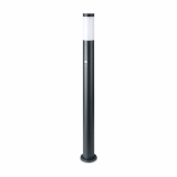 V-TAC - VT-838 Słupek ogrodowy z PIR / Obudowa: Stal nierdzewna / Wysokość: 110cm / Gniazdo: E27 / IP44 / Kolor: Szary - 8968