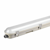 V-TAC - VT-120136 36W Lampa hermetyczna 120CM / Chip Samsung / Klosz Transparentny / Klipsy: stal nierdzewny / Barwa:6400K - 20218