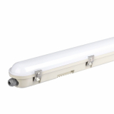 V-TAC - VT-120136E 36W Lampa hermetyczna 120CM/ Chip Samsung / Moduł awaryjny 3H /Klosz Mleczny / Klipsy: stal nierdzewny / Barwa:6400K - 20222