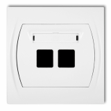 KARLIK - LOGO GNIAZDO MULTIMEDIALNE PODW.BEZ MODUŁU LGM-2P - LGM-2P