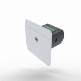 F&F - Laserowy czujnik odległości DRL-12, czujnik ruchu, biały - DRL-12-1