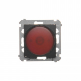 KONTAKT SIMON - Sygnalizator świetlny LED – światło czerwone (moduł) 230V~; czarny - DSS2.01/49