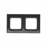KONTAKT SIMON - RAMKA PODWÓJNA PREMIUM DO PUSZEK KARTON-GIPS IP20 / IP44; CZARNY SIMON 54 PREMIUM - DRK2/49