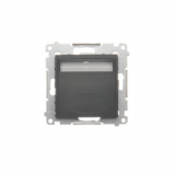 KONTAKT SIMON - Oprawa oświetleniowa LED, 14 V DC, 0.56 W, białe zimne 5900 K; czarny !Wymagany zasilacz 14V - DOS14A.01/49