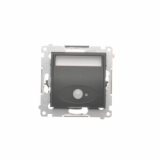 KONTAKT SIMON - Oprawa oświetleniowa LED z czujnikiem ruchu, 230 V AC, 1.4 W, białe ciepłe 3100 K; czarny - DOSC.01/49
