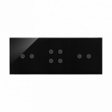 KONTAKT SIMON - Panel dotykowy S54 Touch, 3 moduły, 2 pola dotykowe poziome + 4 pola dotykowe + 2 pola dotykowe poziome, zastygła lawa - DSTR3242/73