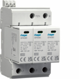 HAGER - SPD Ogr. przepięć T1+T2 MOV 3P sieć TN-C Iimp=37,5kA In=50kA Up?1,2kV styk - SPA930