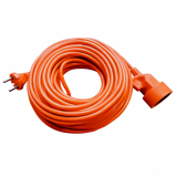 PLASTROL - PRZEDŁUŻACZ JEDNOGNIAZDOWY ECO 2p, 10A, 2500W Z PRZEWODEM OMY 2x1mm2, 20m POMARAŃCZOWY - PO-ST/20M/2X1/OMY ECO POMARAŃCZOWY