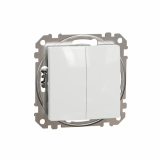 SCHNEIDER ELECTRIC - PRZYCISK PODWÓJNY ZWIERNY BIAŁY SEDNA DESIGN - SDD111118