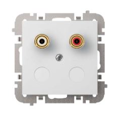 ELEKTRO-PLAST NASIELSK - VESTRA Gniazdo podtynkowe 1xGŁOŚNIKOWE bez ramki, kolor czarny. - 3857-19