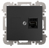 ELEKTRO-PLAST NASIELSK - GNIAZDO POJEDYNCZE 1X HDMI CZARNY VESTRA - 3891-19
