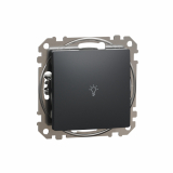 SCHNEIDER ELECTRIC - PRZYCISK  ŚWIATŁO CZARNY ANTRACYT SEDNA DESIGN - SDD114132