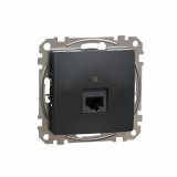 SCHNEIDER ELECTRIC - GNIAZDO KOMPUTEROWE POJEDYNCZE RJ45 KAT.5E UTP CZARNY ANTRACYT SEDNA DESIGN - SDD114451
