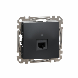 SCHNEIDER ELECTRIC - GNIAZDO KOMPUTEROWE POJEDYNCZE RJ45 KAT.6 UTP CZARNY ANTRACYT SEDNA DESIGN - SDD114461