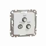 SCHNEIDER ELECTRIC - GNIAZDO ANTENOWE TV-SAT-SAT KOŃCOWE 4dB BIAŁY SEDNA DESIGN - SDD111481S