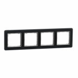 SCHNEIDER ELECTRIC - Ramka 4-krotna, szkło przydymione Sedna Elements - SDD362804