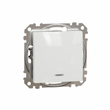 SCHNEIDER ELECTRIC - Sedna Design, Łącznik 2-biegunowy z sygnalizacją załączenia, biały - SDD111102N