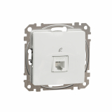SCHNEIDER ELECTRIC - Sedna Design, Gniazdo telefoniczne RJ11, białe - SDD111491