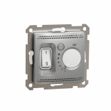 SCHNEIDER ELECTRIC - Sedna Design, Regulator temperatury do ogrzewania podłogowego, srebrne aluminium - SDD113507