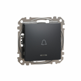 SCHNEIDER ELECTRIC - Sedna Design, Przycisk 'dzwonek' z podświetleniem, czarny antracyt - SDD114131L