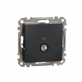 SCHNEIDER ELECTRIC - Sedna Design, Gniazdo TV przelotowe (7dB), czarny antracyt - SDD114474